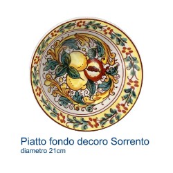 Vassoio Regalo con Piatto Fondo di Ceramica Artigianale + 1 kg. Pasta