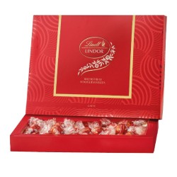 Scatola Lindt Praline Lindor Cioccolato al Latte 225gr, in confezione regalo