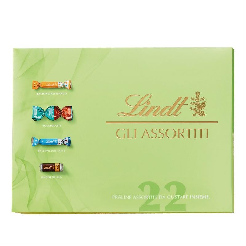 Lindt Scatola Praline Gli Assortiti, 22 Praline Assortite Di Cioccolato, Confezione da 220 gr.