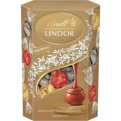 Lindt Lindor Praline di Cioccolato al Latte, Fondente, Bianco