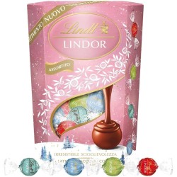 Lindt Lindor Praline di Cioccolato al Latte, Pistacchio, Cocco, Cuore Bianco